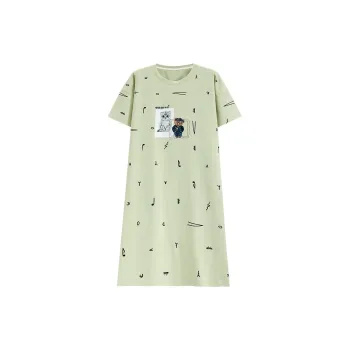 Tianmicat Nightgown Women's Green