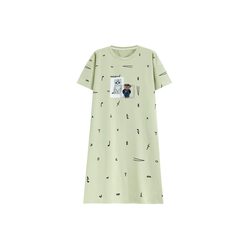 Tianmicat Nightgown Women's Green-0