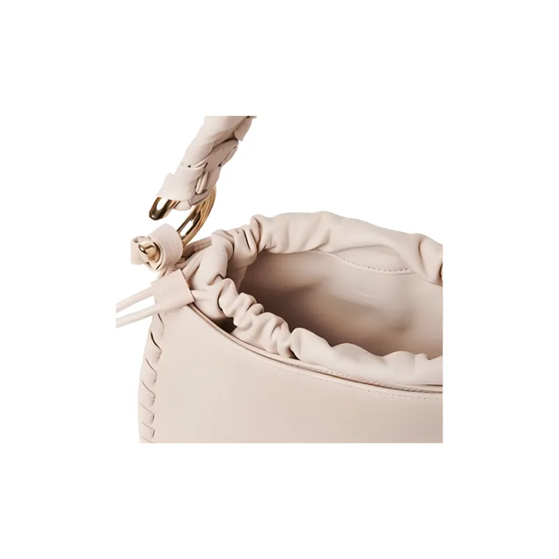 Chloe Mate Smooth Calfskin With Nappa Lambskin Handbag, Shoulder Bag Women's White-5
