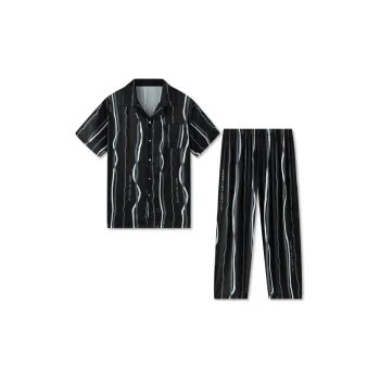 Good Fortune Pajama Set Men's Black