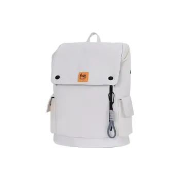 Villelon Nylon Backpack Unisex Ecru/Light Yellow/Gray Purple