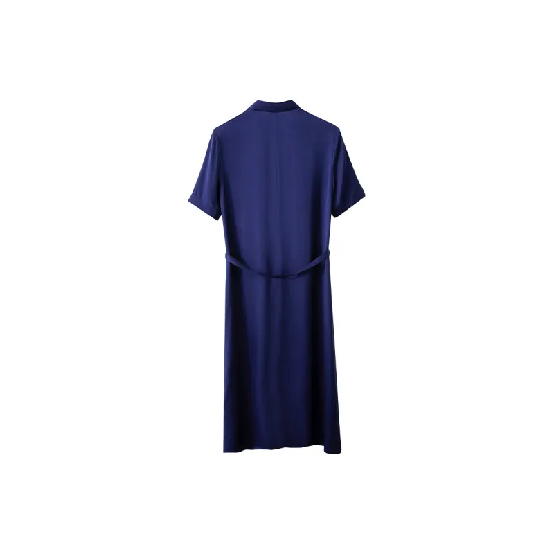 AMII SS24 Short-Sleeved Dresses Women's Dark Royal Blue-1