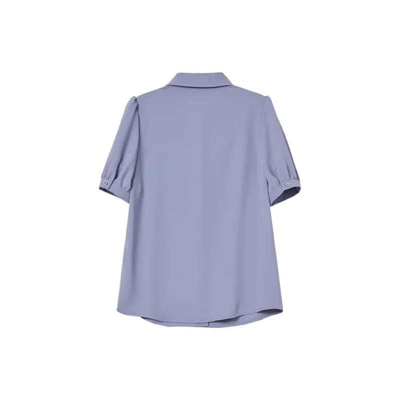 Mambe Shirt Women's Light Twilight Blue Purple-1
