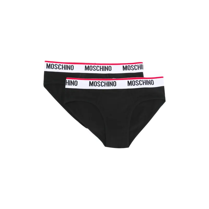MOSCHINO Logo Waistband Briefs-0
