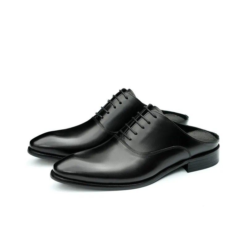 ASTON M.JAZZ Dress Shoes Men Low Top Black/Coffee-2