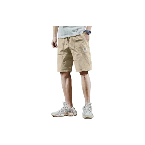 Tonlion Casual Shorts Men Khaki