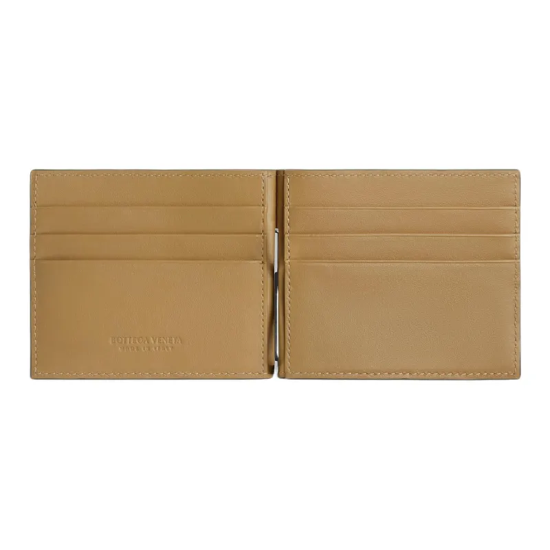 Bottega Veneta Calfskin Wallet Men's Brown & Light Brown-2