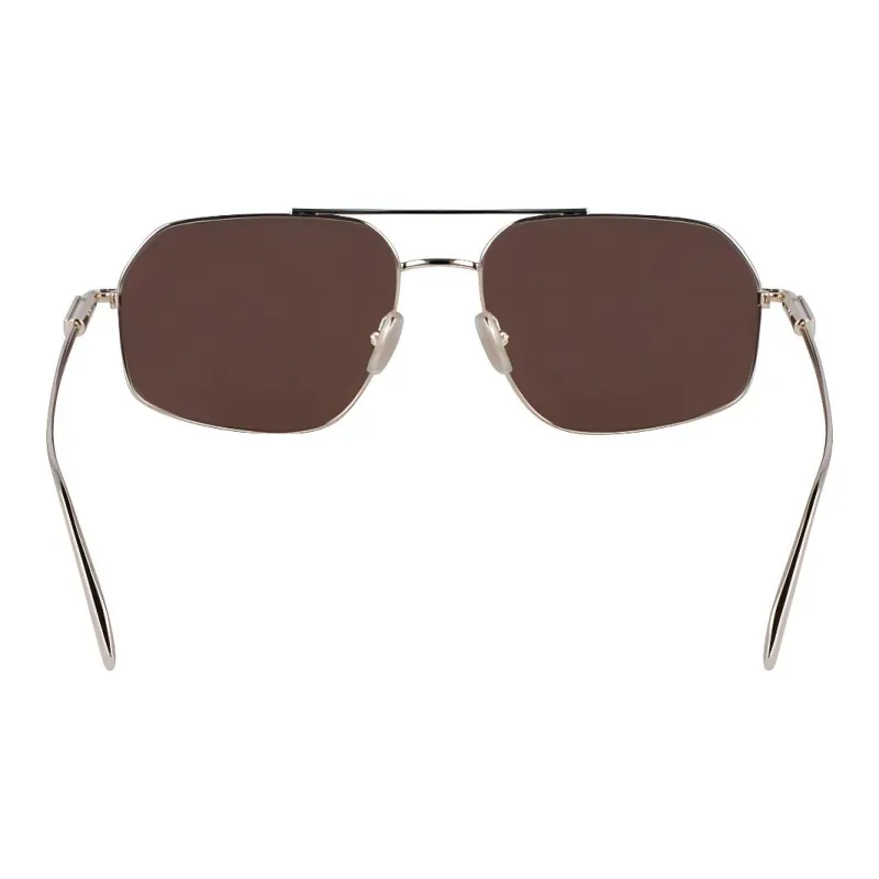 FERRAGAMO Metal Aviator Sunglasses Men's Silver-2
