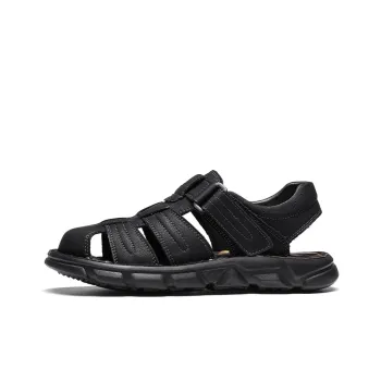 G.N.SHIJIA Beach Sandals Men Black/Light Brown
