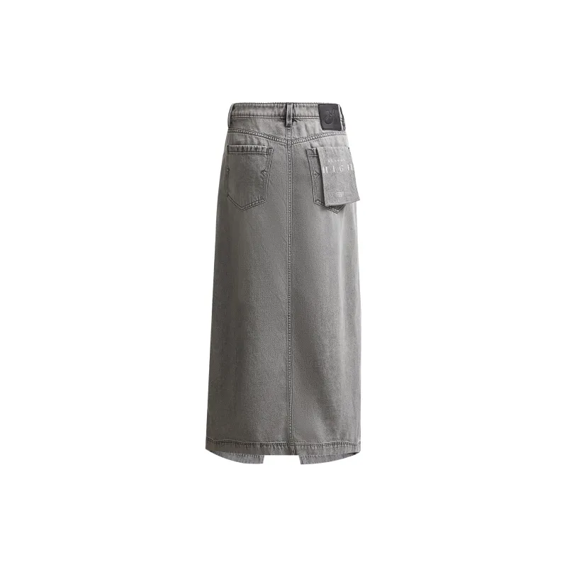 SEASON HIGH Denim Long Skirt Women's-5