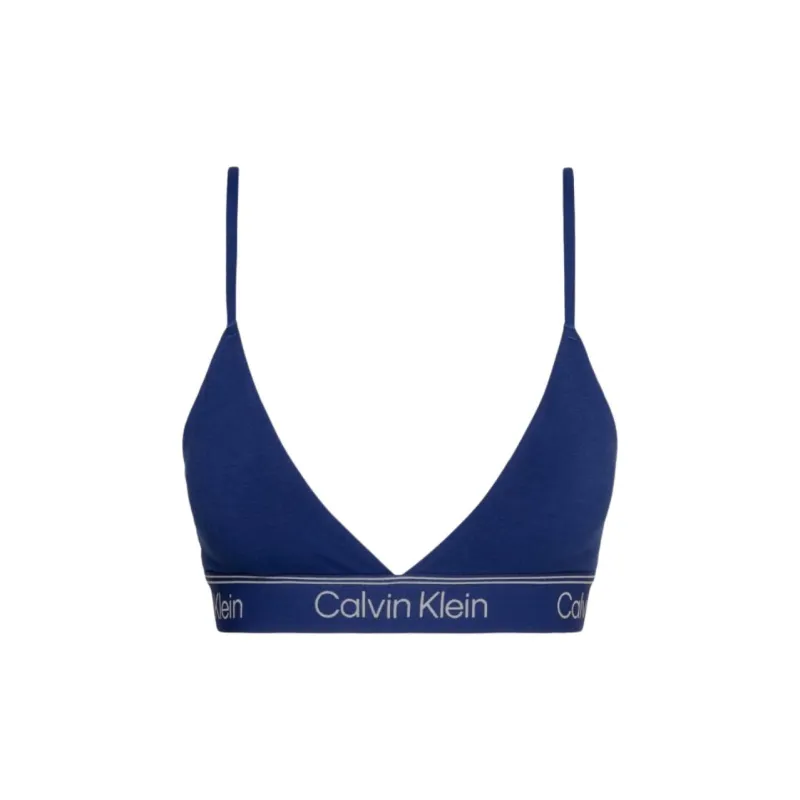 CK/Calvin Klein LGHT LINED TRIANGLE Bra Europe Version Women's Navy Blue-0