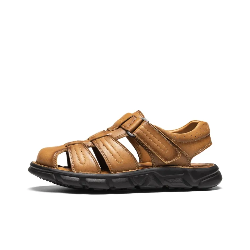 G.N.SHIJIA Beach Sandals Men Black/Light Brown-9