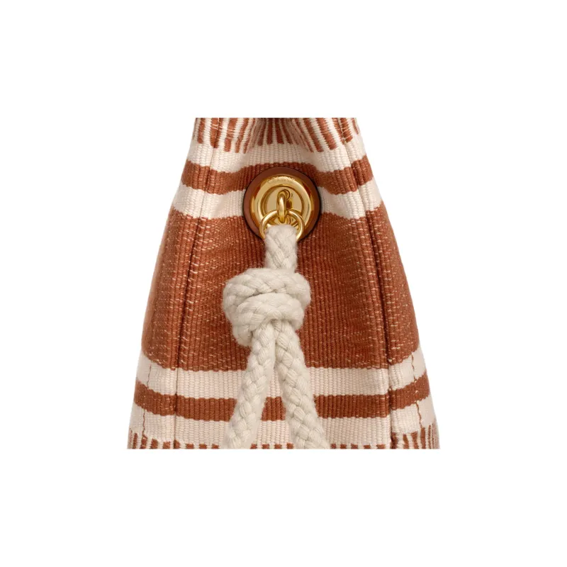 CELINE Fabric Clutch Women's Ochre-3
