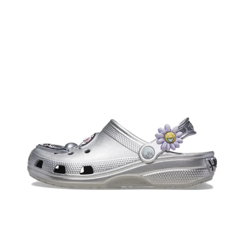 Crocs X Kenny Scharf Classic Clog 'Silver'-0
