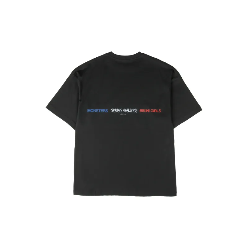 SKUNK GALLERY Drop Shoulder Sleeve T-Shirt Unisex-1