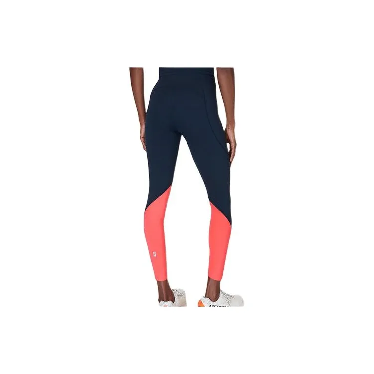 Sweaty Betty SS24 Knitted Sports Pants Women's Coral Pink/Marine Blue-1