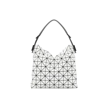 ISSEY MIYAKE Baguette Polyvinyl Chloride Resin Handbag Shoulder Bag Mini Women's White