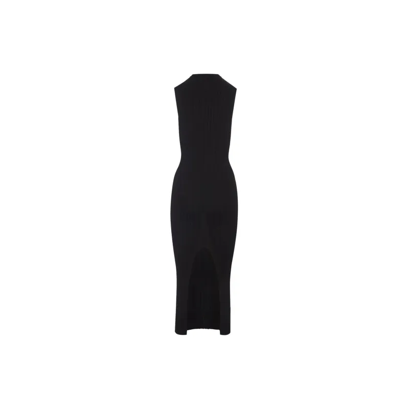 MARNI Long Ribbed Dress 'Black'-1
