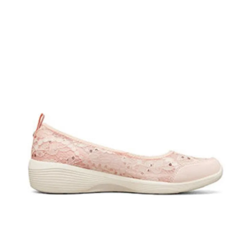 Skechers Arya Slip Resistant, Abrasion Resistant, Breathable Low Top Casual Shoes Women's Pink-1