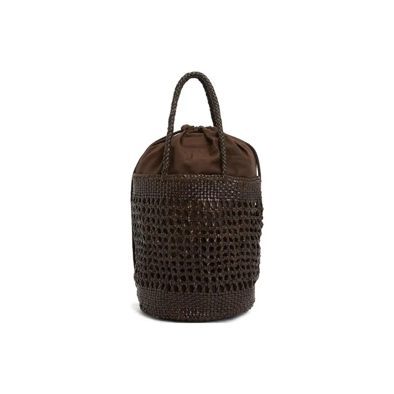 Dragon Diffusion Cow Leather Handbag Women's Brown-3
