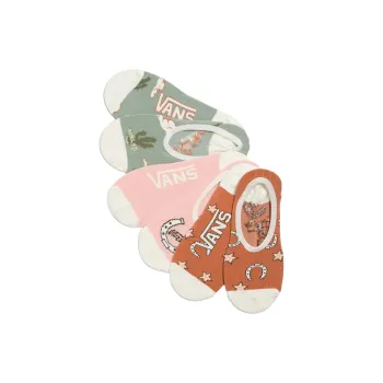 Vans No-Show Socks Unisex 3 Pack Autumn Leaf Color