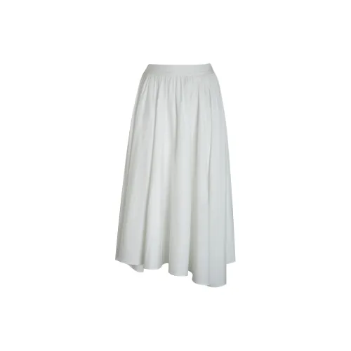 Little pull Casual Long Skirts Women's White