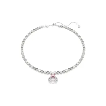 Swarovski Idyllia Synthetic Cubic Zirconia Rhodium-Plated Faux Crystal Necklaces Women's Silver