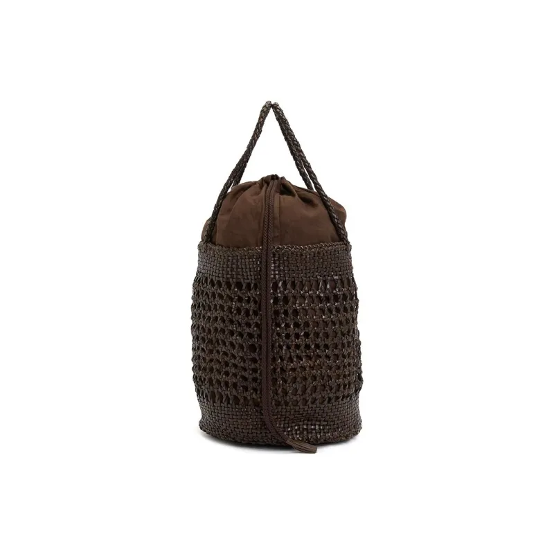 Dragon Diffusion Cow Leather Handbag Women's Brown-2