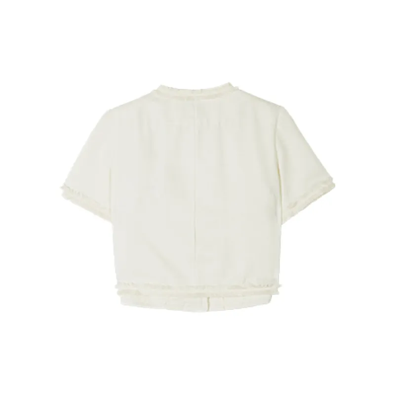 THE SEA LIFE Cropped Coat Women's Ice Cream-1