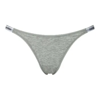 CK/Calvin Klein STRING THONG DIPPED Underpants Europe Version Women's 1 Pack Gray