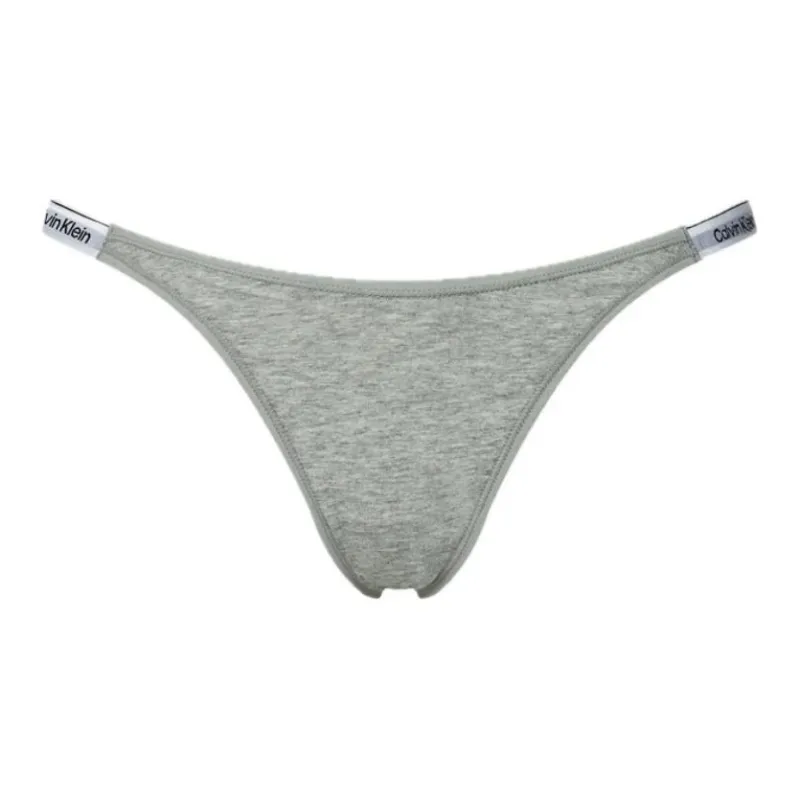 CK/Calvin Klein STRING THONG DIPPED Underpants Europe Version Women's 1 Pack Gray-0