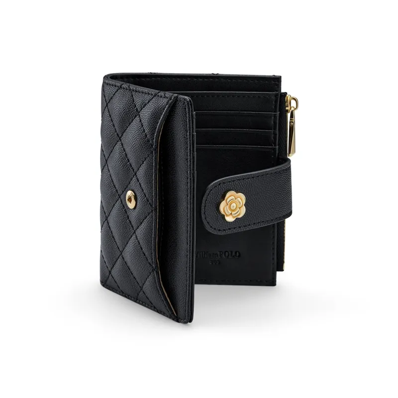 WilliamPOLO Cow Leather Coin Purse Women's Multicolor-3