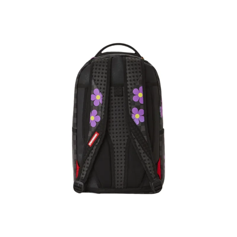 SPRAYGROUND Artificial Leather Backpack Unisex Purple & Black-4