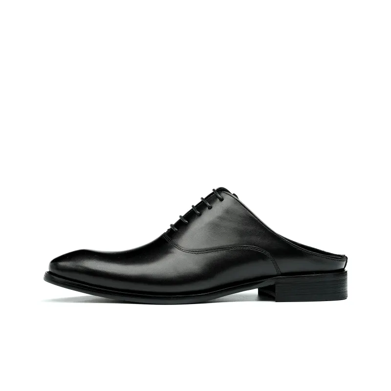 ASTON M.JAZZ Dress Shoes Men Low Top Black/Coffee-0