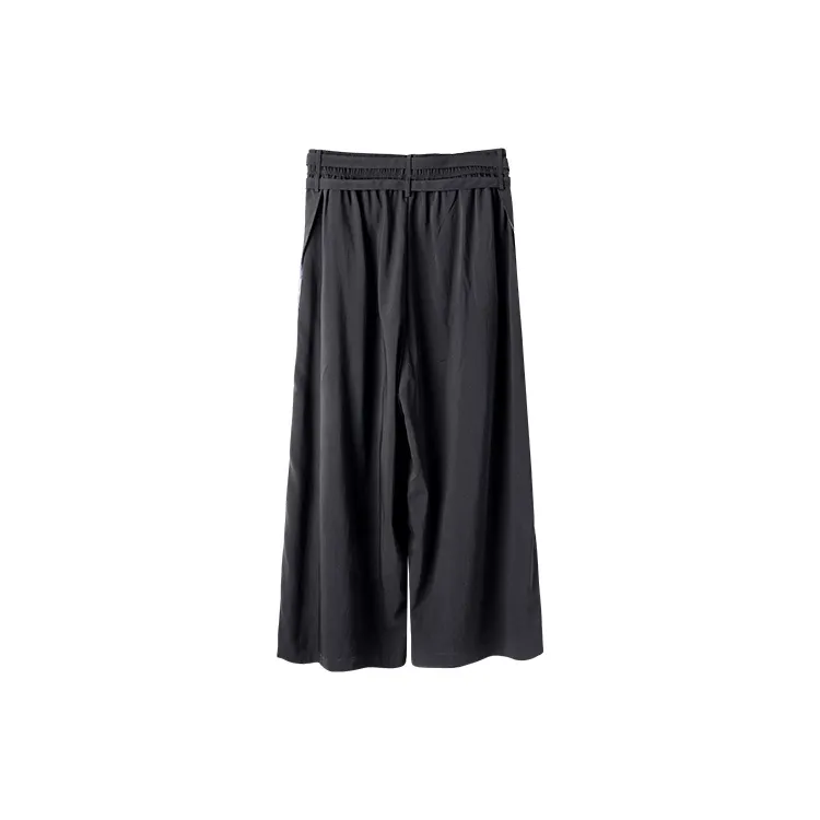 HUANXIANGZHE Casual Pants Unisex Black-1