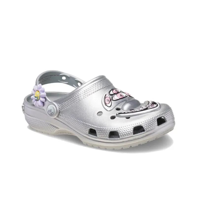 Crocs X Kenny Scharf Classic Clog 'Silver'-2
