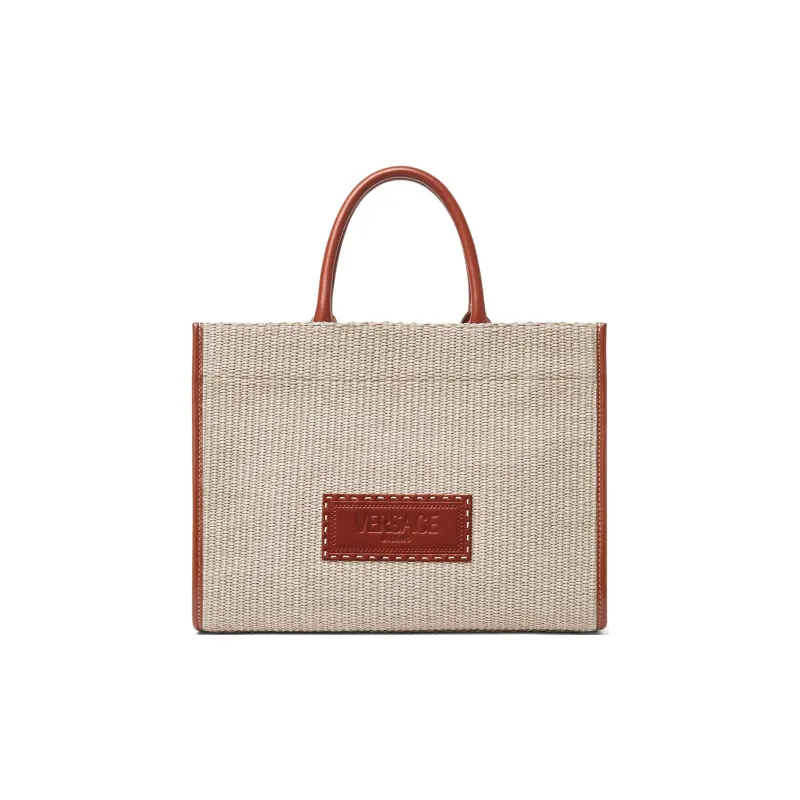 VERSACE Medium Athena Raffia Tote Bag-0