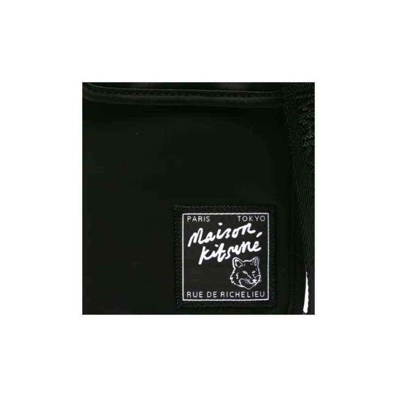 Maison Kitsune Logo Patch The Traveller Pouch-2