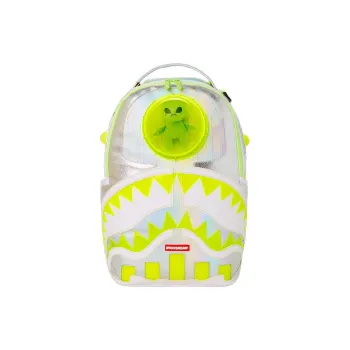 SPRAYGROUND Metal Pearlescent Fabric Backpack Unisex Neon Green