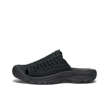 KEEN Quiet Abrasion-Resistant Wrap-toe Slippers Women's Black