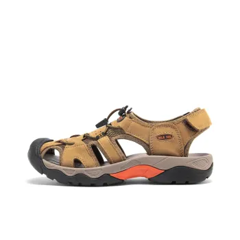 WALKSOUL Beach Sandals Men Black