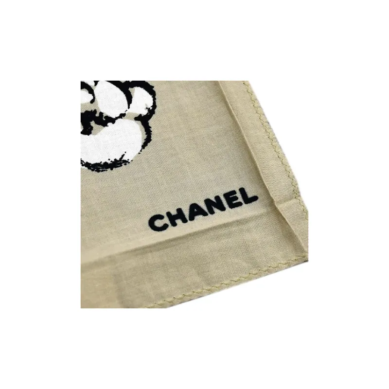 CHANEL 1990-2000s Camellia Scarf-1