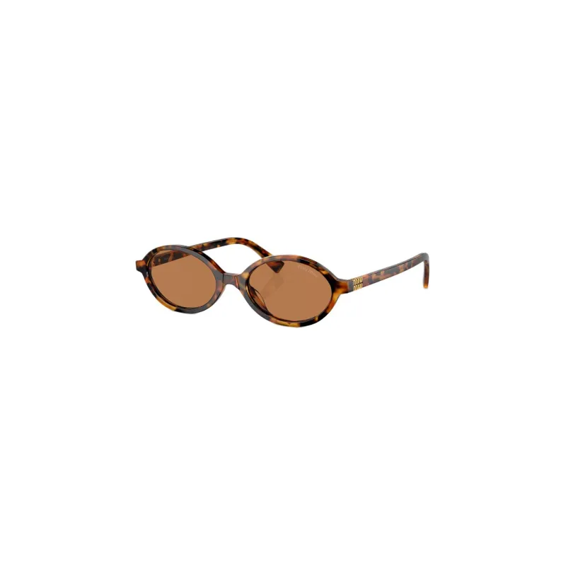 MIU MIU Tortoiseshell effect Oval frame Sunglasses-0