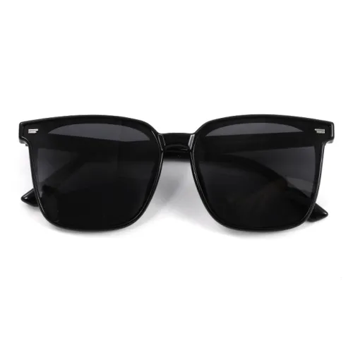 RUOYUN Square Sunglasses Unisex Black
