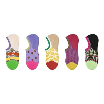 FENTENGCARE No Show Socks Women's 5 Pack Star Rob Chess