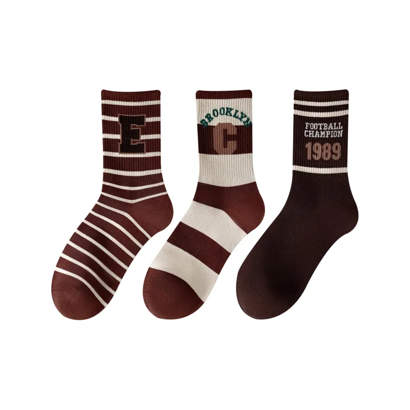 XXLLG Mid Calf Socks Women's 3 Pack-4