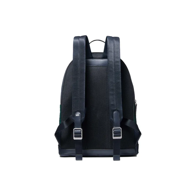 MICHAEL KORS Hudson Backpack Artificial Leather Men's Green/Dark Blue-1