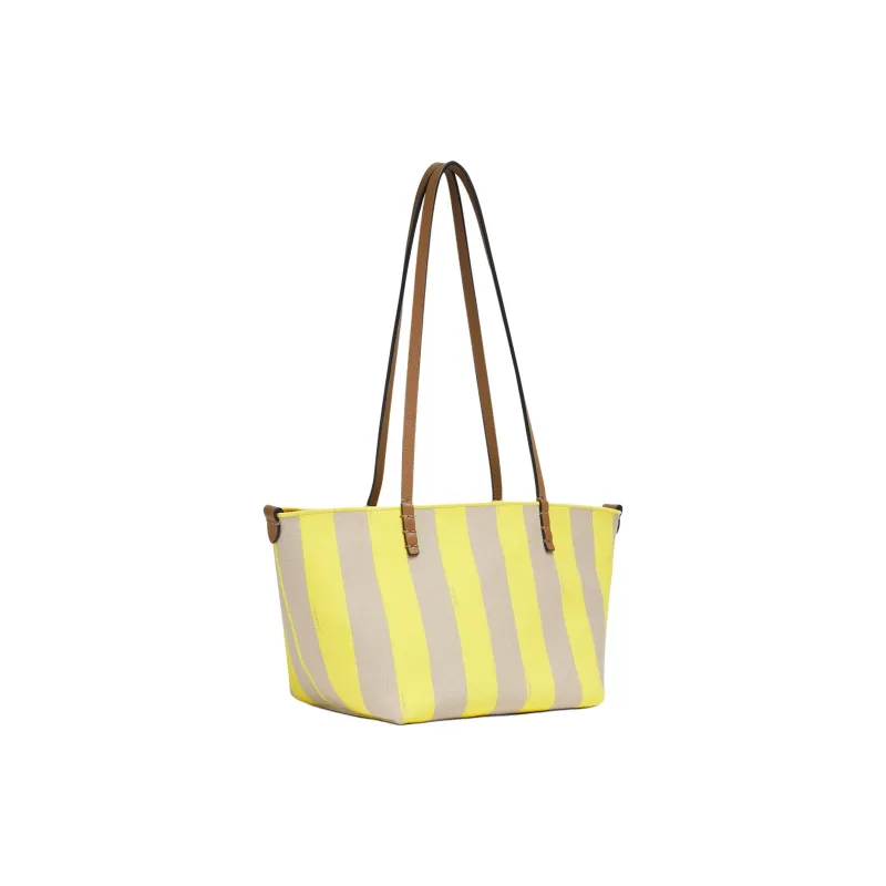 FENDI Jacquard Fabric Tote Bag Shopping Bag Handbag Shoulder Bag Women's Yellow-1