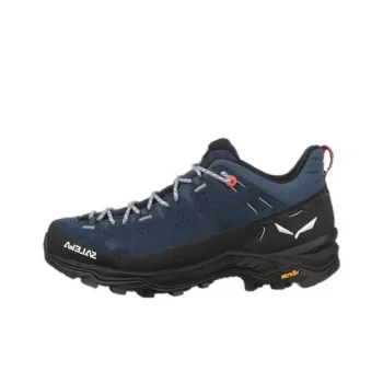 SALEWA Cushioned Anti-Slip Wear-Resistant And Water-Resistant Low-Top Trekking Shoes Women's Blue Black
