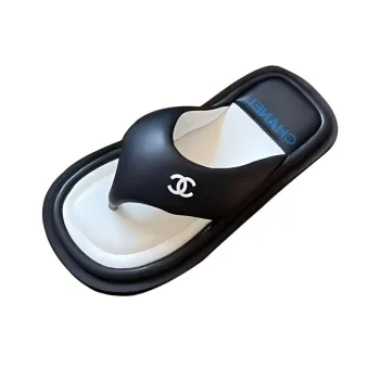 CHANEL Flip Flops Women's Black